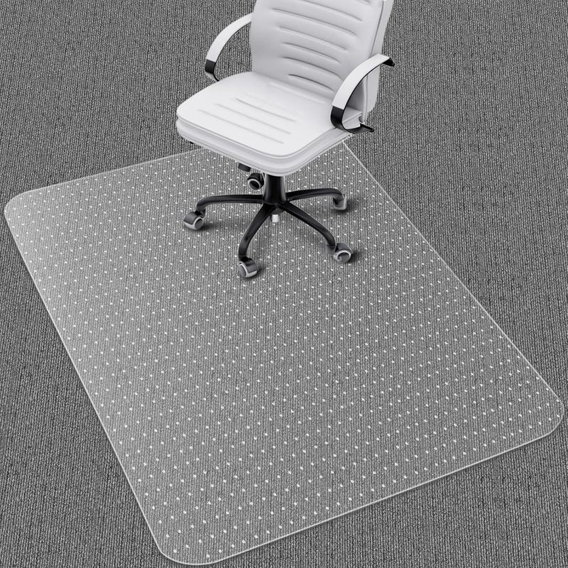 PHOUZIN Office Chair Mat for Carpet: 48"x36" Clear Desk Chair Mat for Carpet Floor, Computer Mat for Low Carpeted Floors,Thick and Sturdy Protector, Rug Pad for Rolling Chairs Office Work Gaming - Image 1